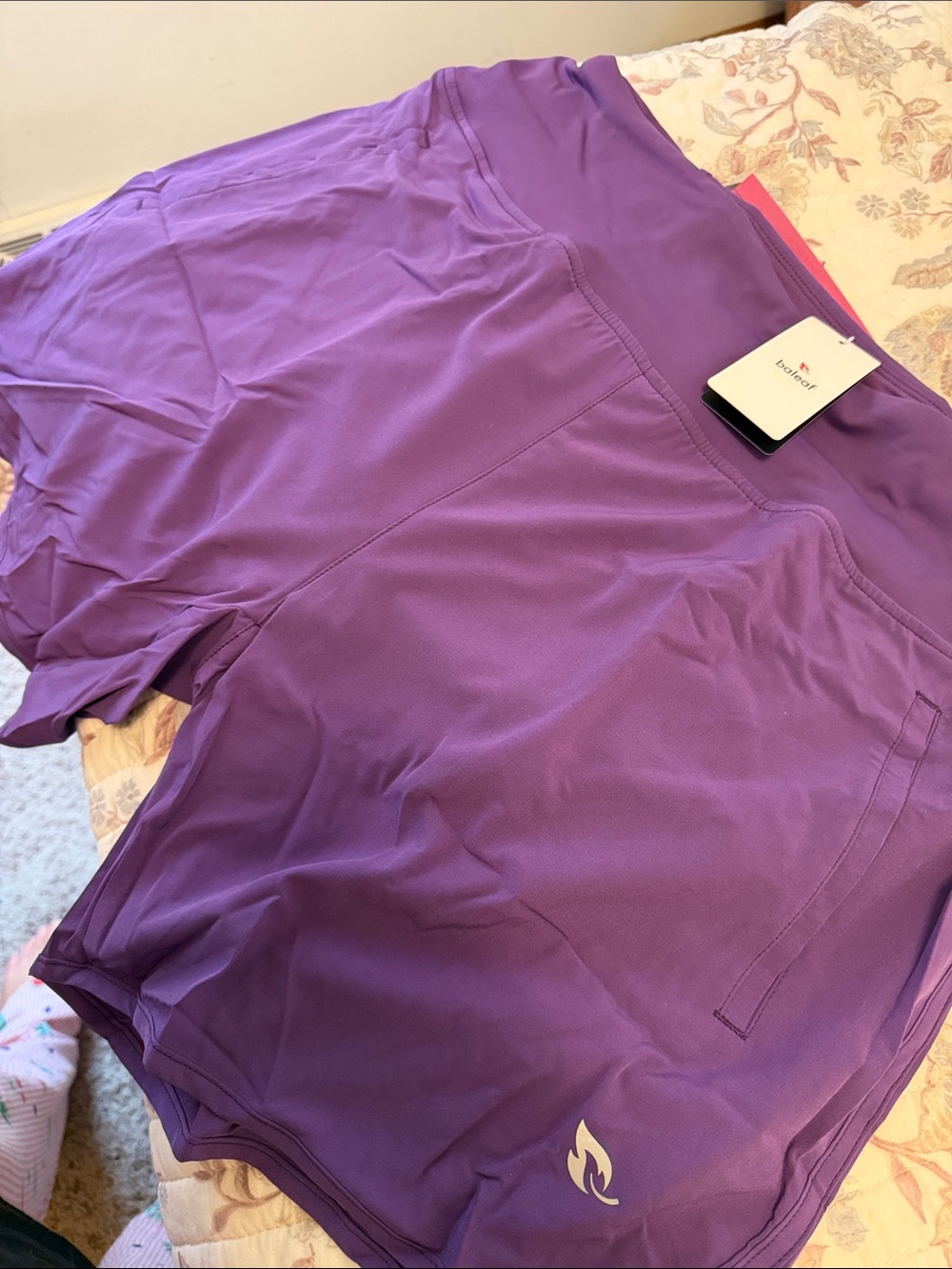 Baleaf Purple Women's Athletic Shorts
